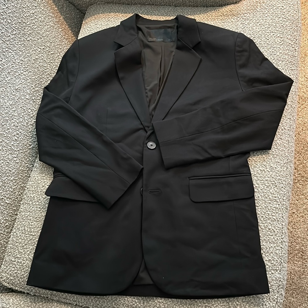 Oak + Fort Oversized Blazer, XS, Black